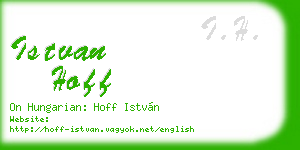 istvan hoff business card